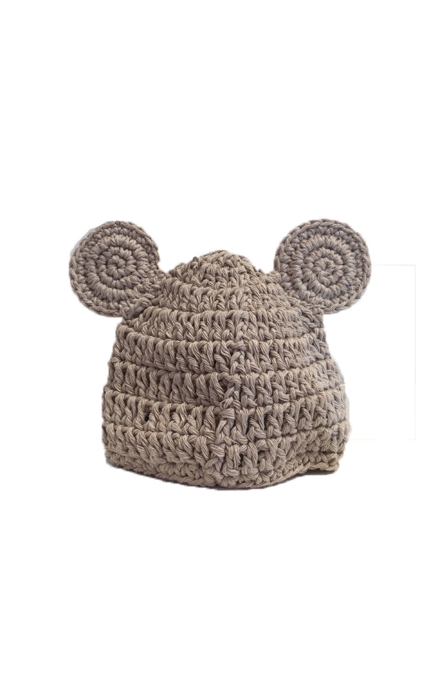 Crochet Bear Hat 6-12months - 3 Colours