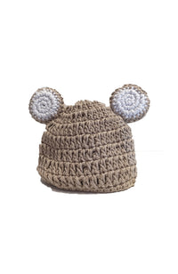 Crochet Bear Hat 6-12months - 3 Colours