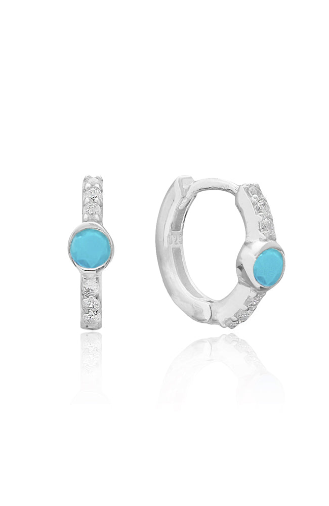 Bella Earrings Turquoise I Silver