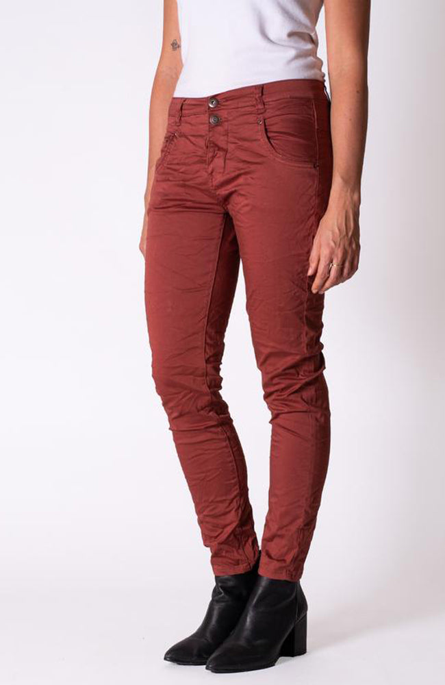 Blake Boyfriend Pant - Cherry