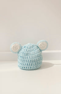 Crochet Bear Hat 6-12months - 3 Colours