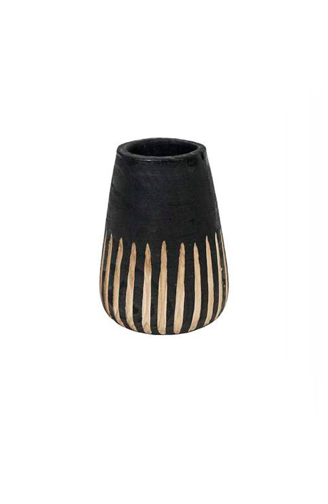 Cripps Timber Blk/Nat Vase Med