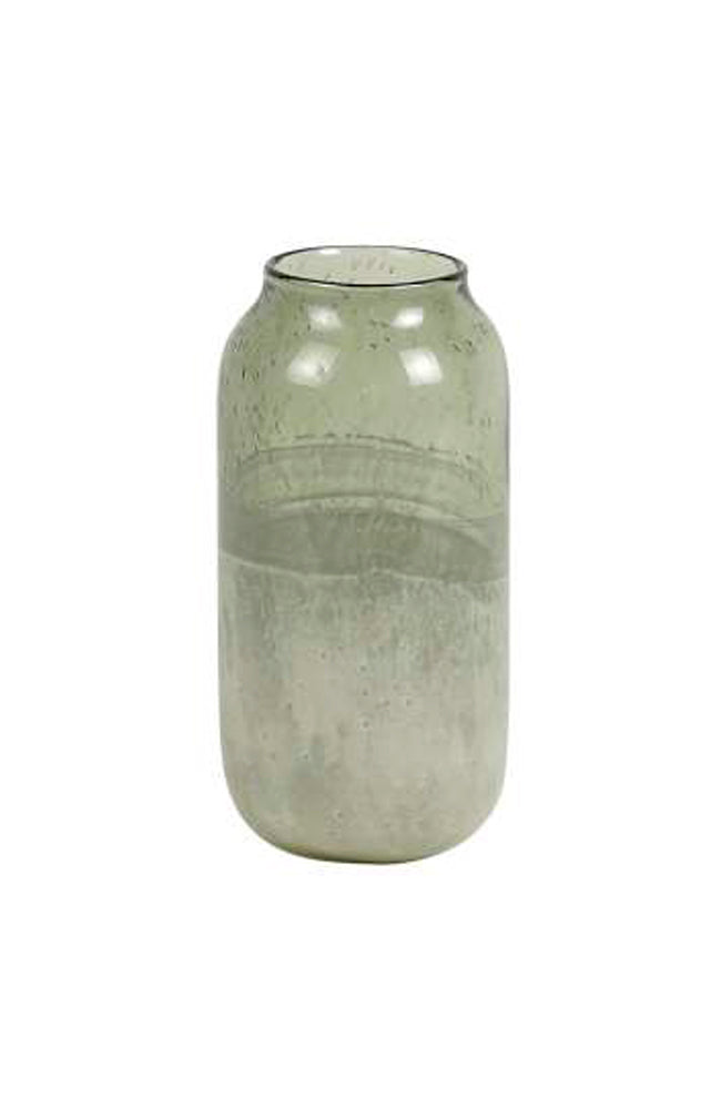 Cristo Grey Glass Cylinder Vase