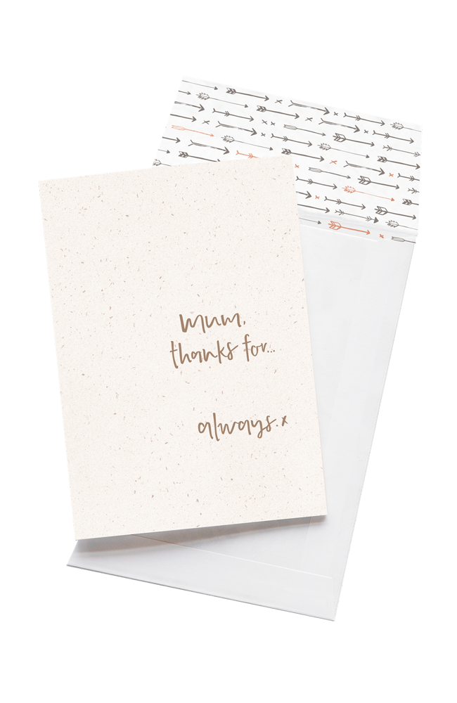 Mum, thanks for ....Always Card