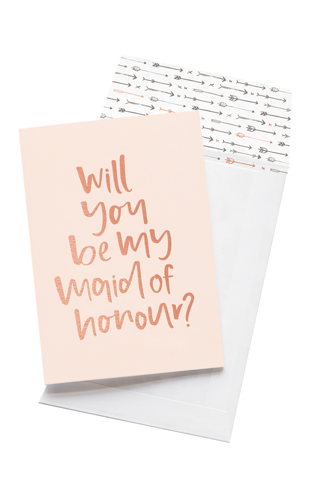 Will You Be My Maid Of Honour? Card
