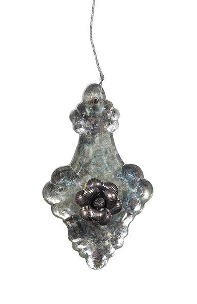 Antique Fleur Glass Decoration