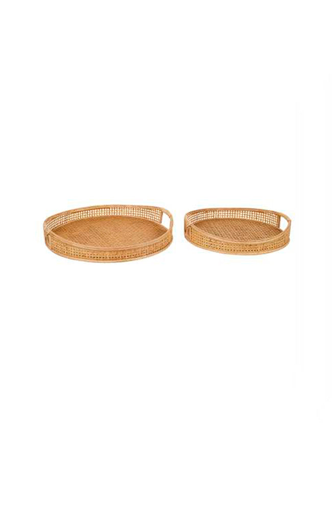 Gemma Natural Bamboo Round Tray