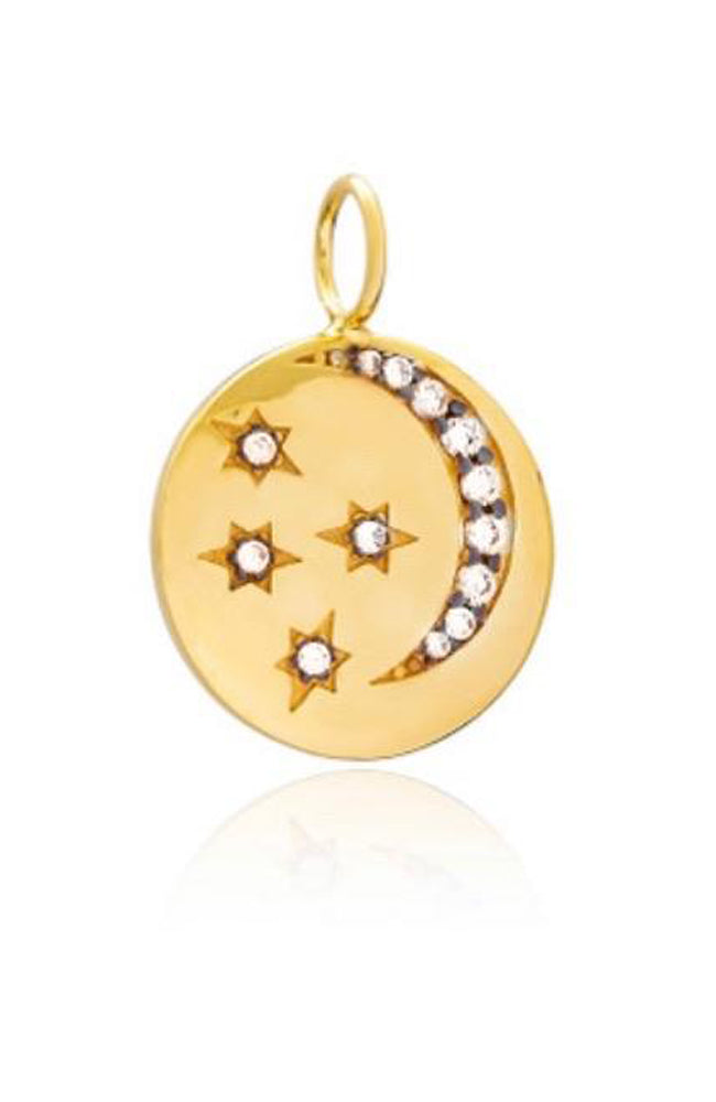 Moon & Star Charm I Gold