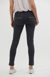 Classic Button Jean - Coal
