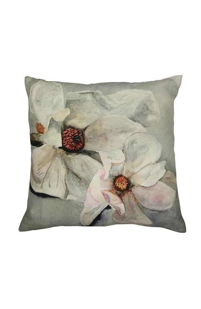 Magnolia Square Cushion I Light Blue