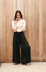 Lila Wide Leg Pant - Black