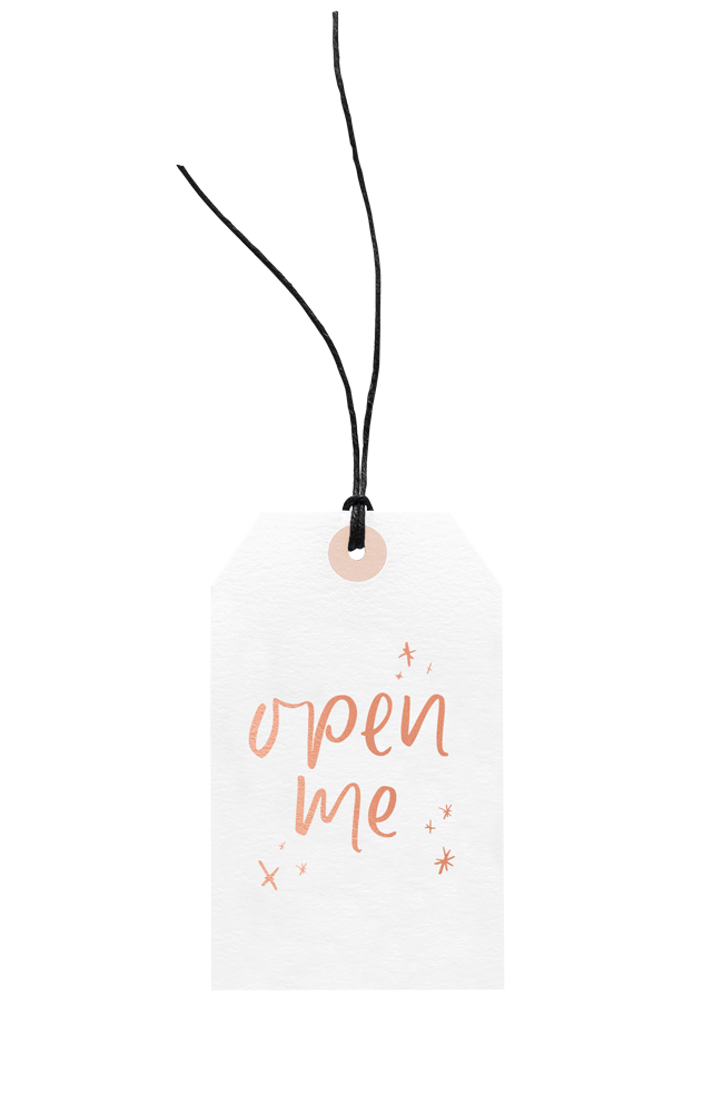 Open Me Gift Tag | Rose Gold